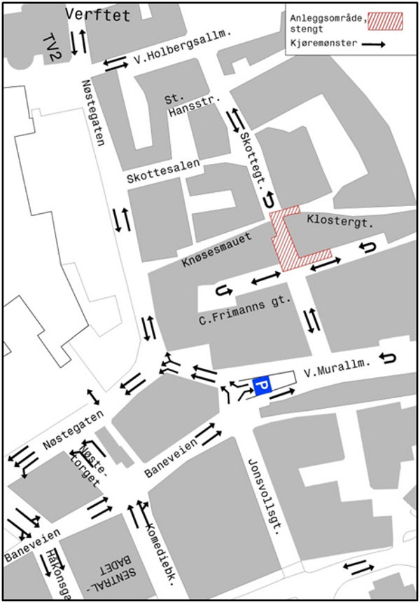 Kart over området